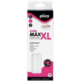 Cola transparente COLA TERMOFUSIBLE en BARRA PLICO MAX-XL blister de 12 62602014  642656233