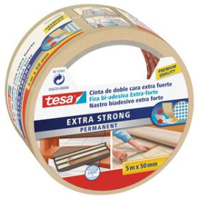 Cintas adhesivas doble cara CINTA ADHESIVA DOBLE CARA TESA MOQUETAS rollo  5x50 EXTRA FUERTE 62602024  842657859