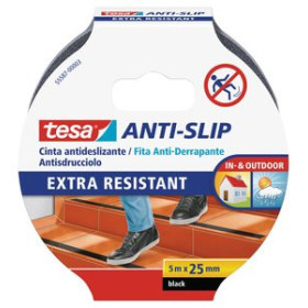 Cintas adhesivas CINTA ADHESIVA TESA ANTIDESLIZANTE rollo 5x25 NEGRO 62602028  342657933