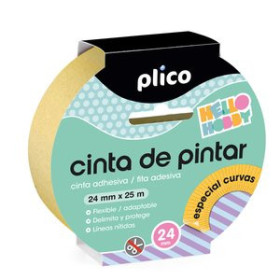 Cintas de pintor CINTA PINTOR PLICO ESPECIAL CURVAS 24mm x 25 M 62101866  312189978