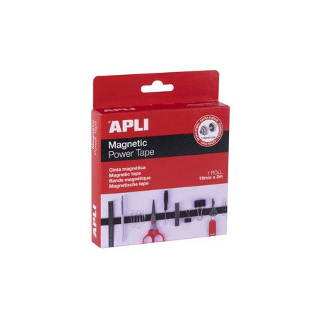 Imanes CINTA ADHESIVA APLI MAGNETICA POWER rollo 2m x 19mm 62404326  642431202