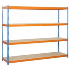 Estanterías modulares ESTANTERIA SIMON ECOFORTE 1504-4 PLYWOOD AZUL/NARANJA 62601730  812695015