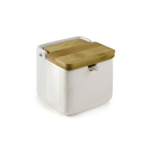 Envase para condimentos AZUCARERO IBILI CERAMICA  Y BAMBU BLANCO 62601205  612615774