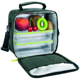 Tuppers PORTA ALIMENTOS IBILI LUNCH AWAY GREEN HERMETICO 5 L Y 2 CONTENEDORES 62601019  612602280