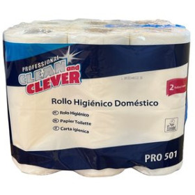 Celulosas PAPEL HIGIENICO DAMACEL/CLEVER DOMESTICO  2 CAPAS 23 METROS 62601069  612608773