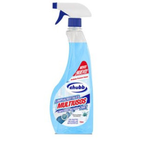 Limpieza de superficies LIMPIADOR CHUBB CRISTALES MULTIUSOS 2 EN 1 CON PISTOLA SPRAY 750 ML 62601003  612431232
