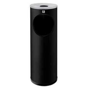 Ceniceros PAPELERA CENICERO CILINDRO METALICA REDONDA B-10 21.5 Ø NEGRO 62601405  812642513