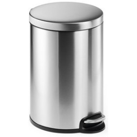 Papeleras metálicas PAPELERA METALICA DURABLE REDONDA 20 LITROS con PEDAL INOXIDABLE 62004399  812084248
