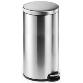 Papeleras metálicas PAPELERA METALICA DURABLE REDONDA 30 LITROS con PEDAL INOXIDABLE 62004418  412084854