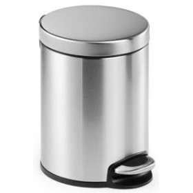 Papeleras metálicas PAPELERA METALICA DURABLE REDONDA 5 LITROS con PEDAL INOXIDABLE 62004414  412084747
