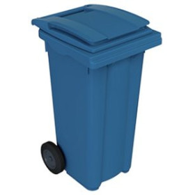 Cubos y contenedores CUBO MULTIUSOS CON RUEDAS 120 LITROS TAPA AZUL 62601374  612636860