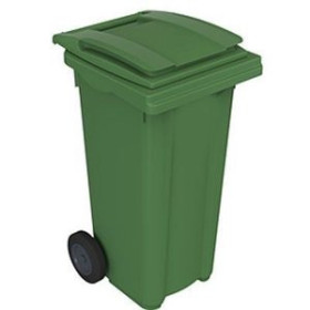 Cubos y contenedores CUBO MULTIUSOS CON RUEDAS 120 LITROS TAPA VERDE 62601367  812636695