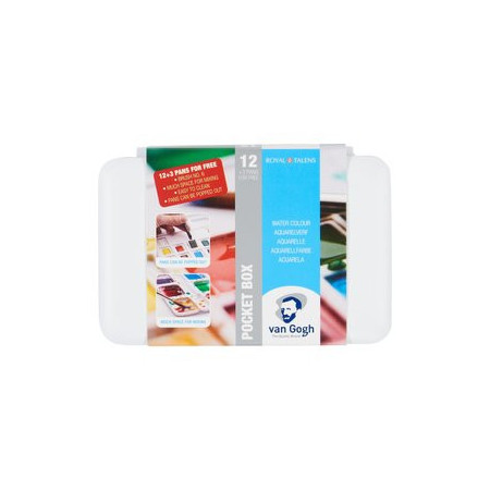 Acuarelas ACUARELA VAN GOGH 1/2 PASTILLA CAJA DE 12 +3 69101686  641076205