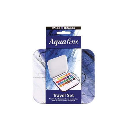 Acuarelas ACUARELAS DALER ROWNEY AQUAFINE ESTUCHE de 24 (Incluye pincel y paleta) 69801792  641078605