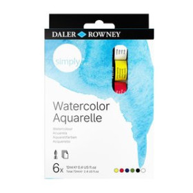 Acuarelas ACUARELAS DALER ROWNEY SIMPLY 12ml ESTUCHE de 6 61801611  641093705