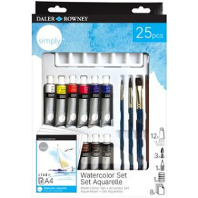 Acuarelas ACUARELAS DALER ROWNEY SIMPLY 12ml SET de 25