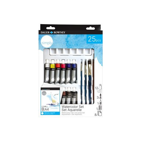 Acuarelas ACUARELAS DALER ROWNEY SIMPLY 12ml SET de 25