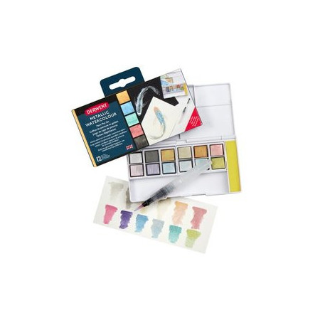 Acuarelas ACUARELAS DERWENT METALLIC CAJA DE 12 69713004  641078705