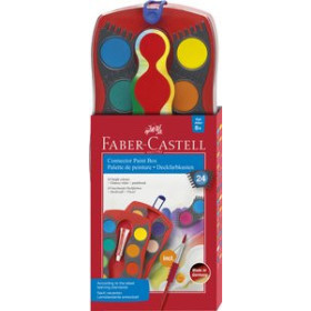 Acuarelas ACUARELAS FABER-CASTELL CONNECTOR ESTUCHE de 24 COLORES + BLANCO 69601776  641079705