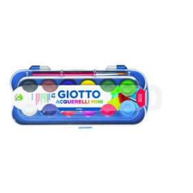 Acuarelas ACUARELAS GIOTTO MINI 23mm ESTUCHE 12 + PINCEL 69101693  641092705
