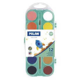 Acuarelas ACUARELAS MILAN ESTUCHE de 12 (con pincel) 69601777  641088705