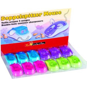 Afilalápices con depósito AFILALAPIZ BRUNNEN FUN 2 USOS MOUSE CON DEPOSITO SURTIDO EXPOSITOR DE 12 (4 col.) 26001621  157920