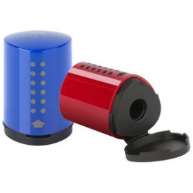 Afilalápices con depósito AFILALAPIZ FABER-CASTELL GRIP MINI CON DEPOSITO SURTIDOS (2 col.) 26001632  157908