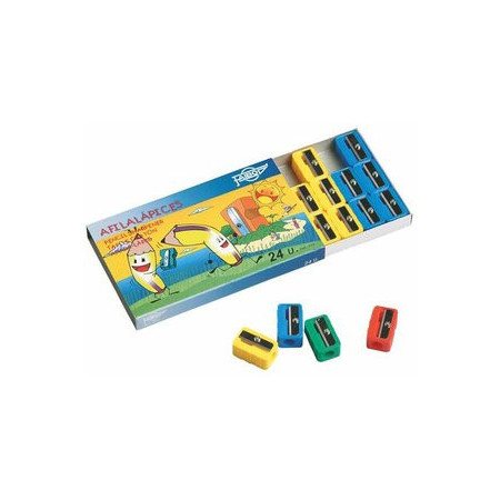 Afilalápices AFILALAPIZ FAIBO RECTANGULAR PLASTICO CAJA DE 24 26001635  157894