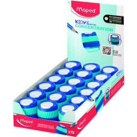 Afilalápices con depósito AFILALAPIZ MAPED 1 USO KIDY LEARN CONCENTRACION CON DEPOSITO EXPOSITOR de 18 26001552  156601