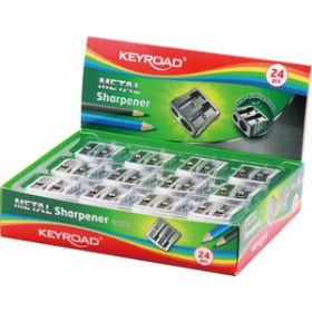 Afilalápices AFILALAPIZ METALICO CUÑA KEYROAD DOBLE USO 26001409  156284/C20 COBRAT