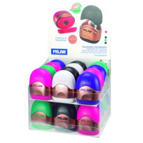 Afilalápices con depósito AFILALAPIZ MILAN CAPSULE COPPER EXPOSITOR 24 UNIDADES 26001533  NIL002