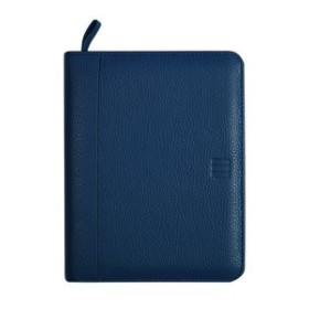 Agendas con recambio AGENDA ANUAL FINOCAM OPEN PIEL CREMALLERA ANDREA 500 117x181 S/V AZUL 26003028  PR-3458G