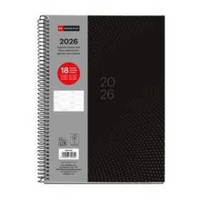 Agendas anuales AGENDA ANUAL (2025-26) MIQUELRIUS 18 MESES ESPIRAL tapa EXTRA PLUS 4º 155x213 S/V APAIS. DOTS 20401160  3010T