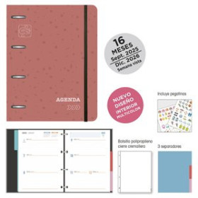 Agendas anuales AGENDA ANUAL (2025-26) SENFORT 16 MESES IKI ANILLAS tapa EXTRA con GOMA 180x220 S/V SEOUL SIENA 25901031  31759