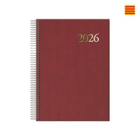 Agendas anuales AGENDA ANUAL (2026) CATALAN DOHE SEGOVIA ESPIRAL tapa EXTRA 140x200 D/P BORDEUS 26401297  20036C
