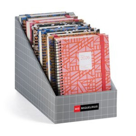 Agendas anuales AGENDA ANUAL (2026) CATALAN MIQUELRIUS ACTIVA ESPIRAL ASSORTIMENT EXPOSITOR DE 14 24405631  345SM840B426B10CRNC