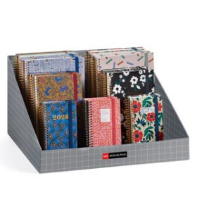 Agendas anuales AGENDA ANUAL (2026) CATALAN MIQUELRIUS ESPIRAL ASSORTIMENT EXPOSITOR DE 46 24402782  04CPBALI261BGOLF