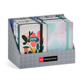 Agendas anuales AGENDA ANUAL (2026) CATALAN MIQUELRIUS PASSPORT COSIDA ASSORTIMENT EXPOSITOR DE 14 24402852  04CPSPES