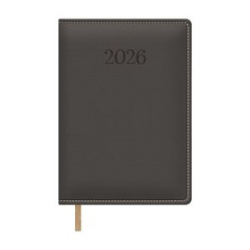 Agendas anuales AGENDA ANUAL (2026) DOHE BOLONIA COSIDA tapa EXTRA POLIPIEL 150x210 D/P GRIS 24401636  04CPBALI350