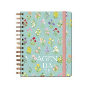 Agendas anuales AGENDA ANUAL (2026) DOHE BOTANICAL WIRE-O tapa EXTRA con GOMA 150x210 S/V BOUQUET 24404669  04CPBALI15