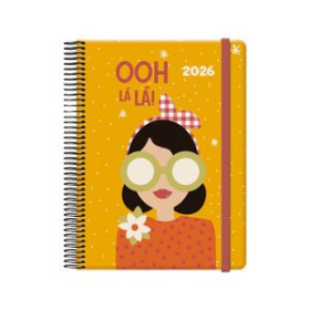 Agendas anuales AGENDA ANUAL (2026) DOHE CUTE ESPIRAL tapa EXTRA con GOMA 150x210 D/P OH