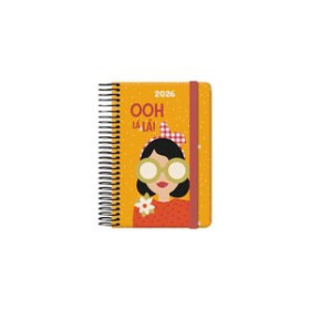 Agendas anuales AGENDA ANUAL (2026) DOHE CUTE ESPIRAL tapa EXTRA con GOMA 85x130 S/V OH