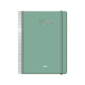 Agendas anuales AGENDA ANUAL (2026) DOHE DENVER ESPIRAL tapa EXTRA con GOMA 150x210 D/P VERDE 24405579  04CPSP39