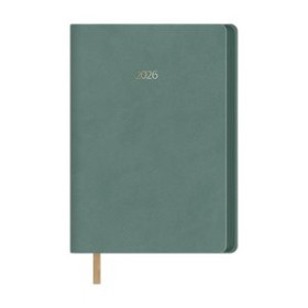 Agendas anuales AGENDA ANUAL (2026) DOHE HANOI COSIDA tapa EXTRA POLIPIEL 140x200 D/P VERDE 24402821  04CPBALI600RP
