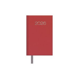 Agendas anuales AGENDA ANUAL (2026) DOHE LISBOA COSIDA tapa EXTRA POLIPIEL 85x130 S/V ROJO 24402381  04CPBALI22RP