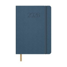Agendas anuales AGENDA ANUAL (2026) DOHE MANHATTAN COSIDA tapa EXTRA POLIPIEL con GOMA 140x200 D/P AZUL 24404709  204CBNE