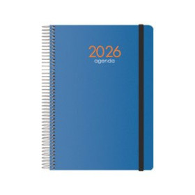 Agendas anuales AGENDA ANUAL (2026) DOHE SYNCRO ESPIRAL tapa PP con GOMA 150x210 S/V AZUL 24404807  116CBBALI82