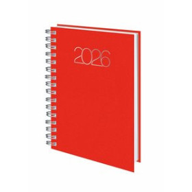 Agendas anuales AGENDA ANUAL (2026) EDEUSTO PREMIUM WIRE-O tapa ACOLCHADA D08 141x205 D/P ROJO (B31) 24404699  117CPBALI426