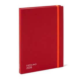 Agendas anuales AGENDA ANUAL (2026) FABRIANO ISPIRA COSIDA tapa DURA con GOMA A5 145x205 D/P ROJO 24405987  115DBBALI305