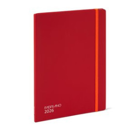 Agendas anuales AGENDA ANUAL (2026) FABRIANO ISPIRA COSIDA tapa DURA con GOMA A5 145x205 S/V ROJO 24404800  115DBBALI710